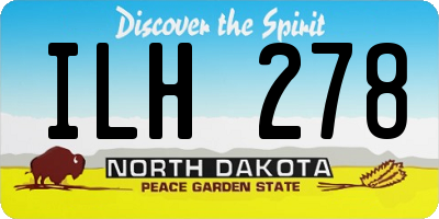 ND license plate ILH278