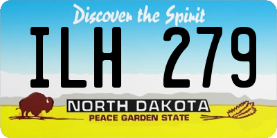 ND license plate ILH279