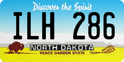 ND license plate ILH286