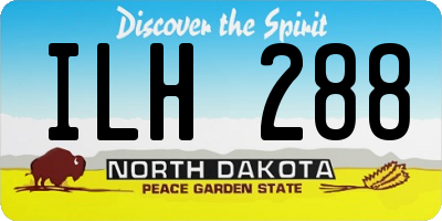 ND license plate ILH288