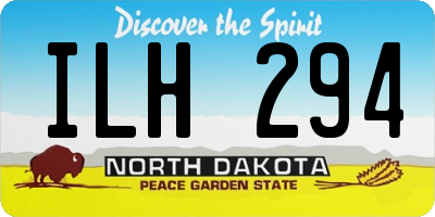 ND license plate ILH294