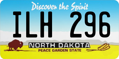ND license plate ILH296