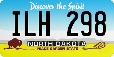 ND license plate ILH298