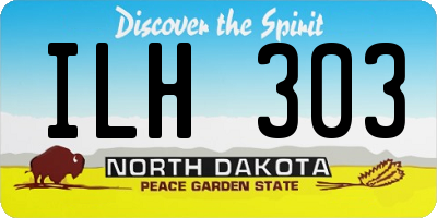 ND license plate ILH303