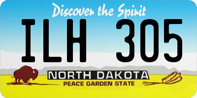 ND license plate ILH305