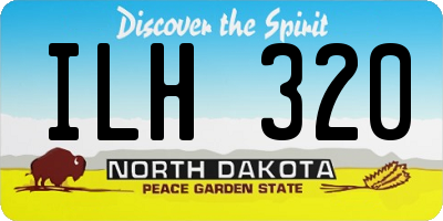 ND license plate ILH320