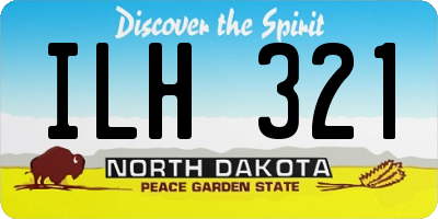 ND license plate ILH321
