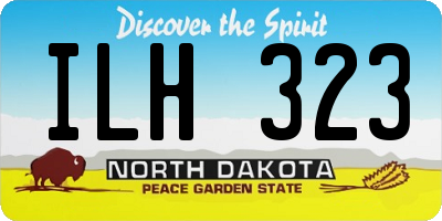 ND license plate ILH323