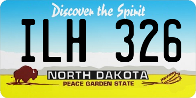 ND license plate ILH326
