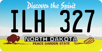 ND license plate ILH327