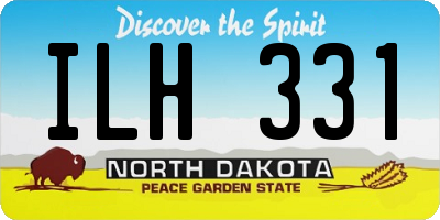 ND license plate ILH331