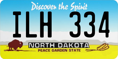 ND license plate ILH334