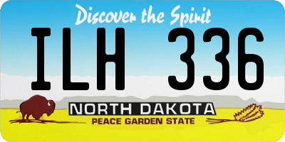 ND license plate ILH336