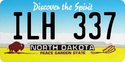 ND license plate ILH337