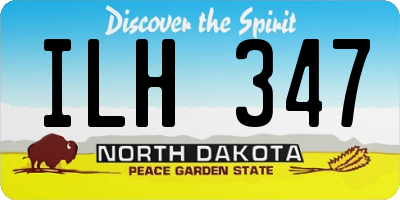 ND license plate ILH347