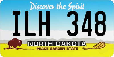 ND license plate ILH348