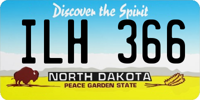 ND license plate ILH366