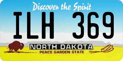 ND license plate ILH369