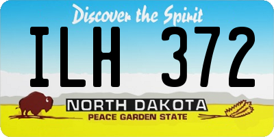 ND license plate ILH372