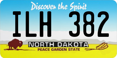 ND license plate ILH382