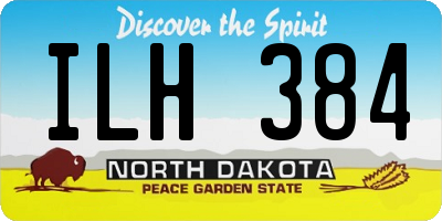 ND license plate ILH384