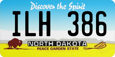 ND license plate ILH386