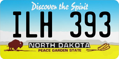 ND license plate ILH393