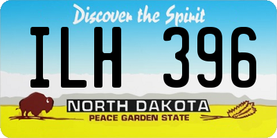 ND license plate ILH396