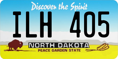 ND license plate ILH405
