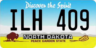 ND license plate ILH409