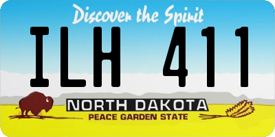 ND license plate ILH411