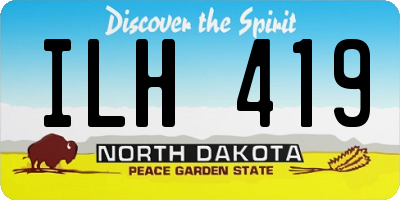 ND license plate ILH419
