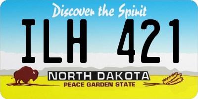 ND license plate ILH421