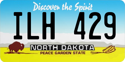 ND license plate ILH429