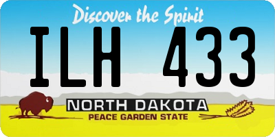 ND license plate ILH433