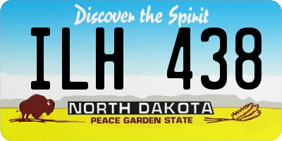 ND license plate ILH438