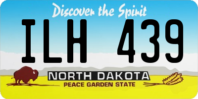 ND license plate ILH439