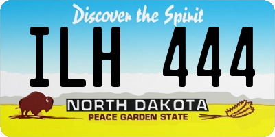 ND license plate ILH444