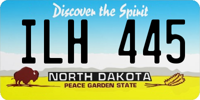 ND license plate ILH445