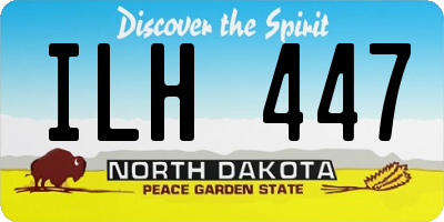 ND license plate ILH447
