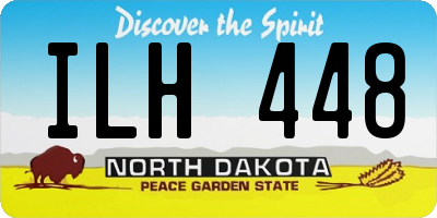 ND license plate ILH448