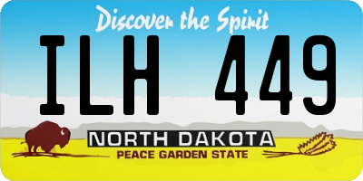 ND license plate ILH449