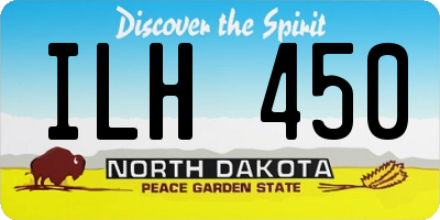 ND license plate ILH450