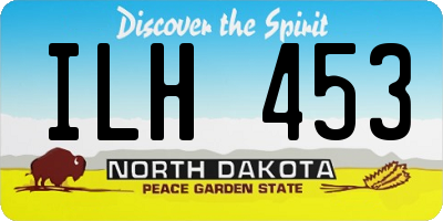 ND license plate ILH453