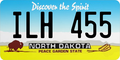 ND license plate ILH455