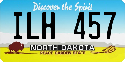 ND license plate ILH457