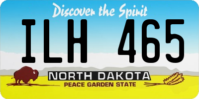ND license plate ILH465