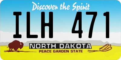 ND license plate ILH471