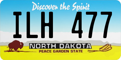ND license plate ILH477