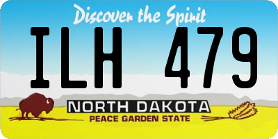 ND license plate ILH479